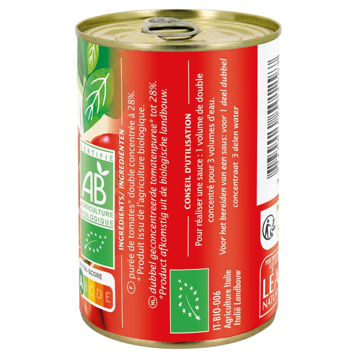 Double Concentré de Tomate Bio JARDIN BIO ETIC