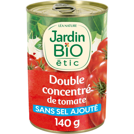 Double Concentré de Tomate Bio JARDIN BIO ETIC le pot de 140g