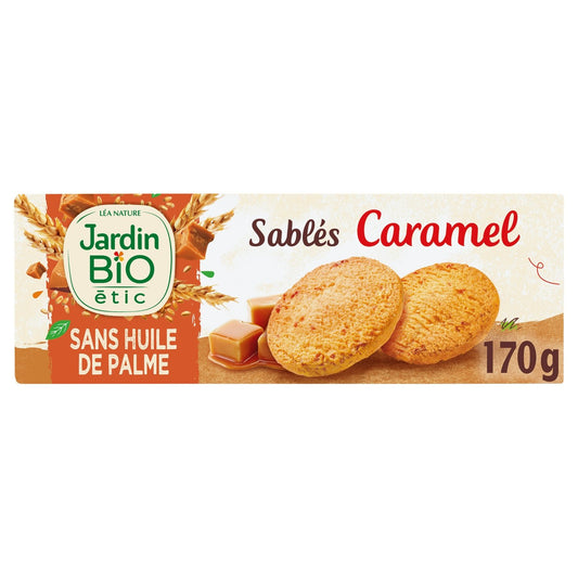 Organic Guérande Salt Caramel Shortbread Biscuits JARDIN BIO ETIC