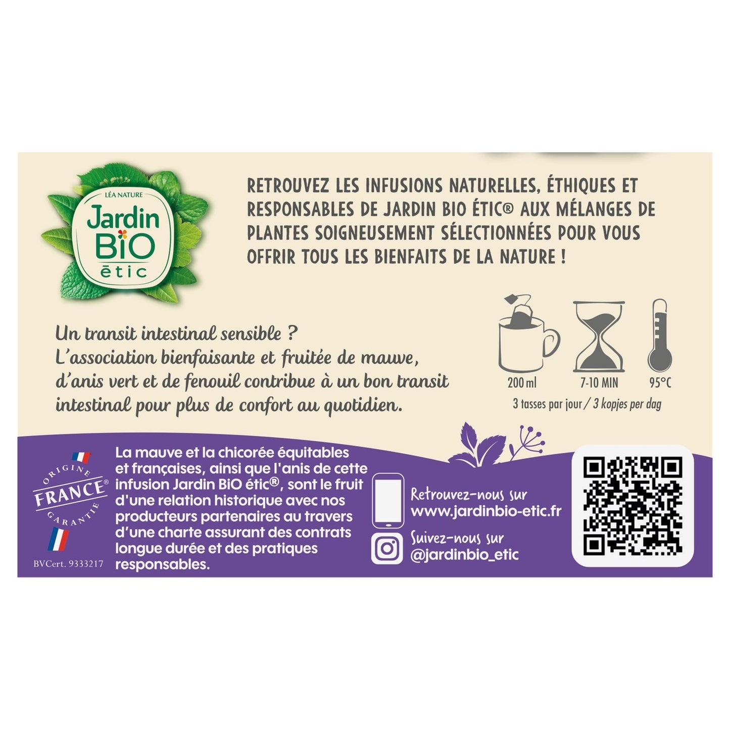 Infusion Transit Bio JARDIN BIO ETIC
