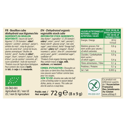 Bouillon Légumes Sans Sel Sans Gluten Bio JARDIN BIO ETIC
