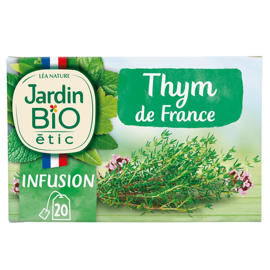 Infusion Thym Bio JARDIN BIO ETIC la boîte de 20 sachets