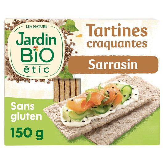 Tartines Craquantes Sarrasin Sans Gluten Bio JARDIN BIO ETIC le paquet de 150g