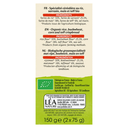 Organic Gluten-Free Multigrain Crispy Toast JARDIN BIO ETIC