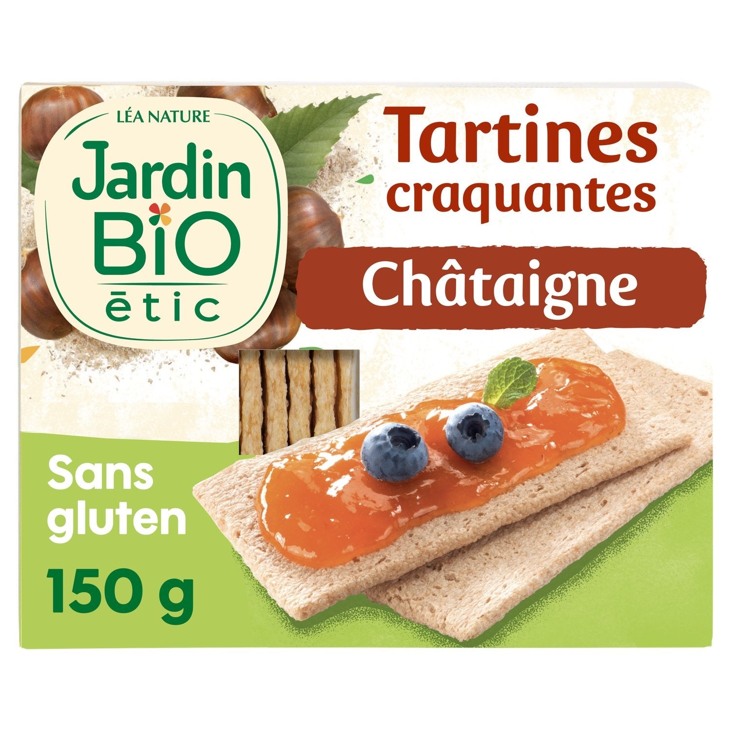 Tartines Craquantes Châtaigne Bio JARDIN BIO ETIC le paquet de 150g