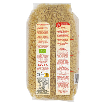 Organic Coquillettes Pasta JARDIN BIO ETIC