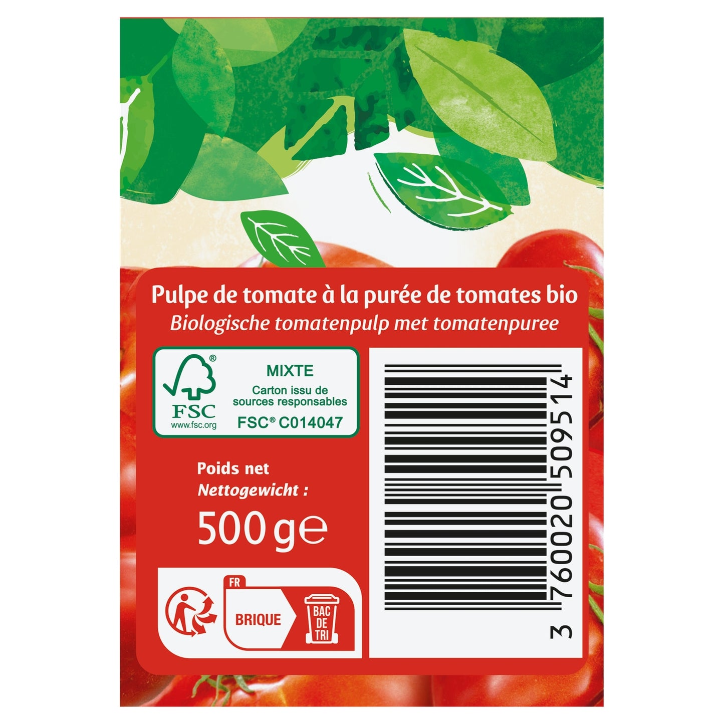 Organic Tomato Pulp JARDIN BIO ETIC