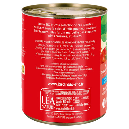 Organic Whole Peeled Tomatoes JARDIN BIO ETIC