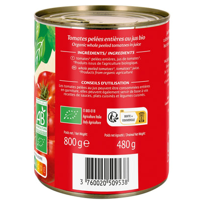 Organic Whole Peeled Tomatoes JARDIN BIO ETIC