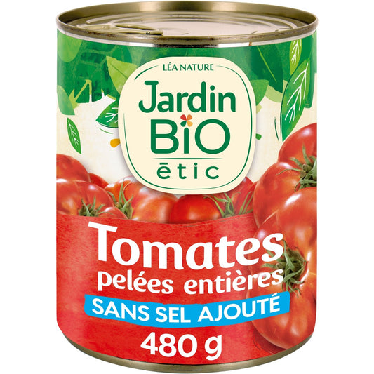 Tomates Pelées Entières Bio JARDIN BIO ETIC