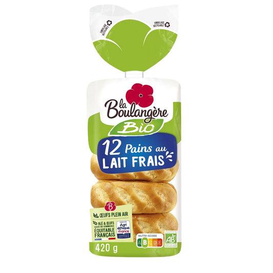 Pain au Lait Bio LA BOULANGERE le sachet de 420g