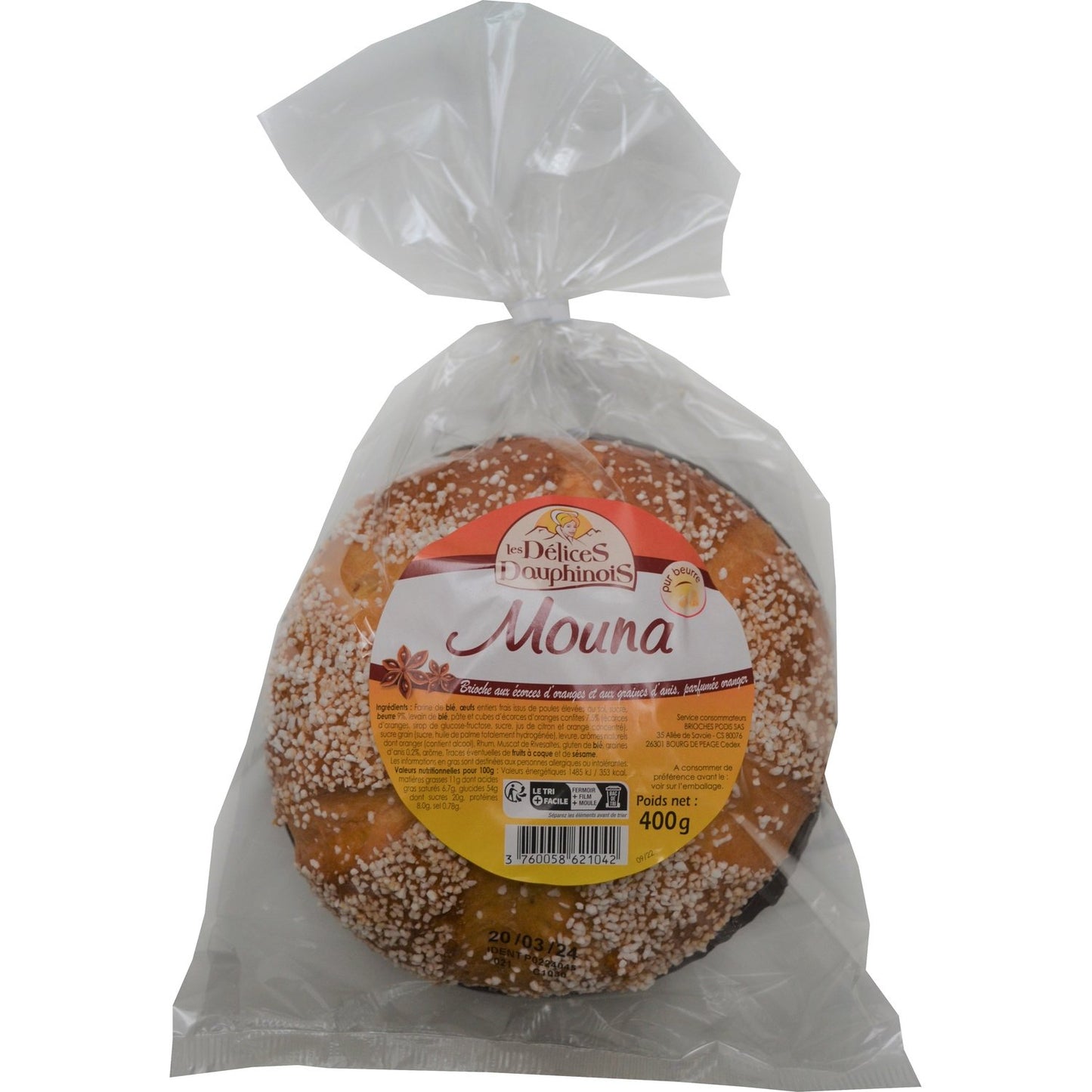 Brioche Mouna LES DELICES DAUPHINOIS