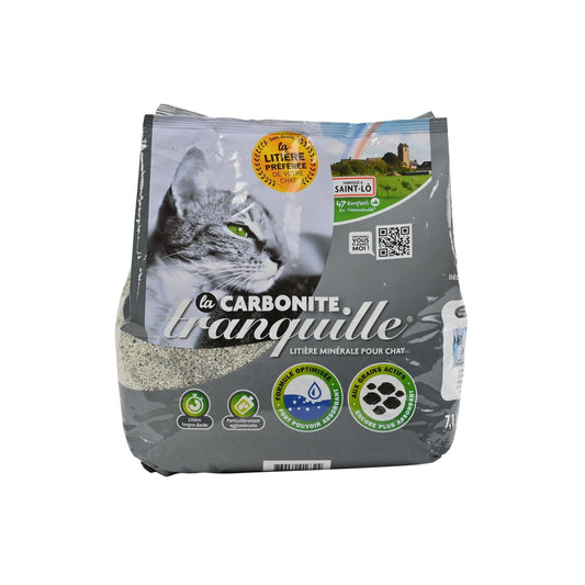 Litière Minérale Agglomérante Anti-Odeurs Carbonite TRANQUILLE Le sac de 7,1 L