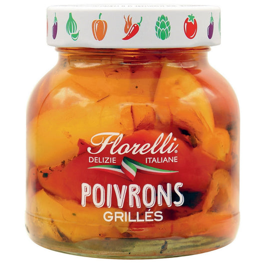 Poivrons Grillés FLORELLI le bocal de 170 g net égoutté