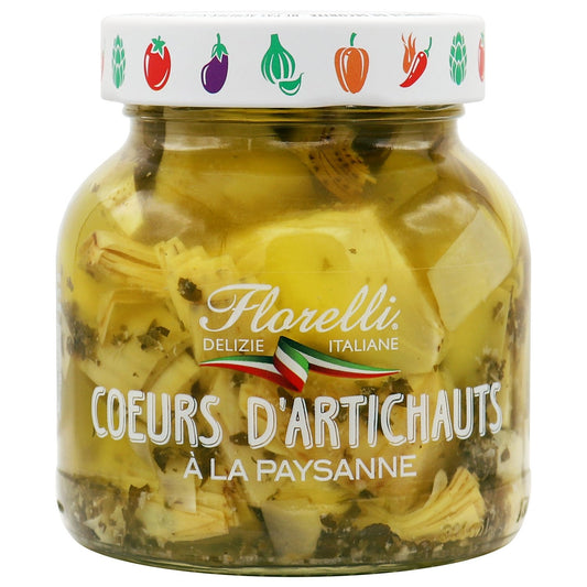 Cœurs d'Artichauts à la Paysanne FLORELLI le bocal de 170 g net égoutté