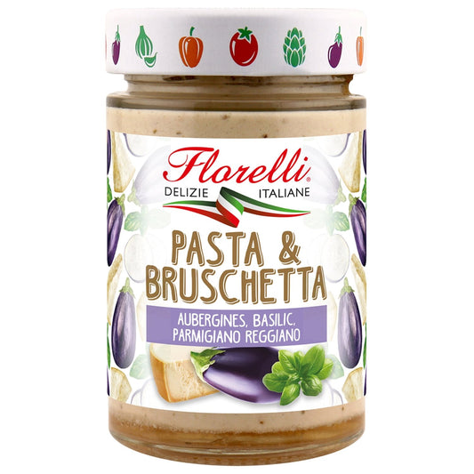 Sauce Aubergines Parmesan Basilic FLORELLI le pot de 190 g