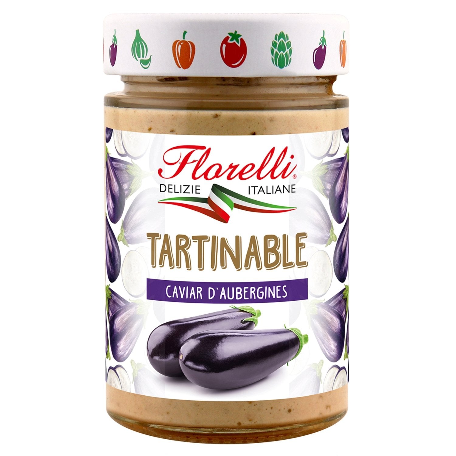 Caviar d'Aubergines à Tartiner FLORELLI le bocal de 190 g