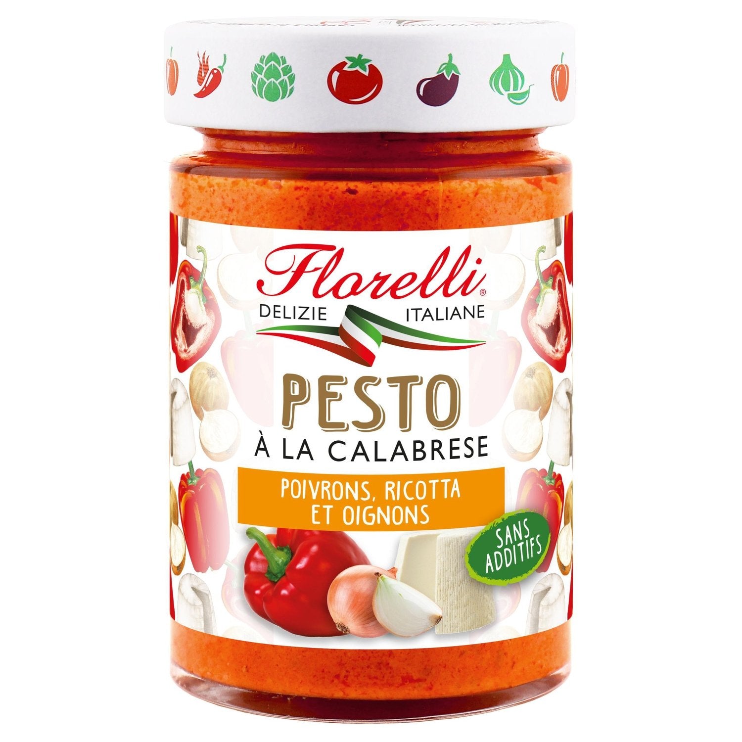 Sauce Pesto Calabrese FLORELLI le pot de 190 g