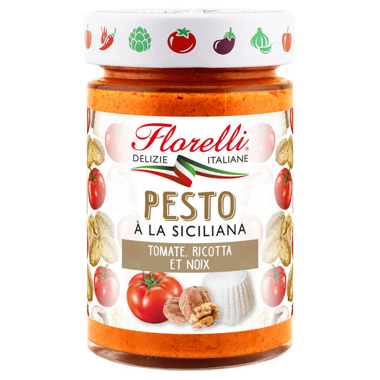 Sauce Pesto Siciliana FLORELLI le pot de 190 g