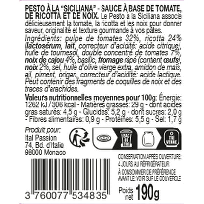 Sizilianische Pesto-Sauce FLORELLI