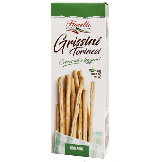 Gressins Tortinesi au Romarin FLORELLI le paquet de 125g