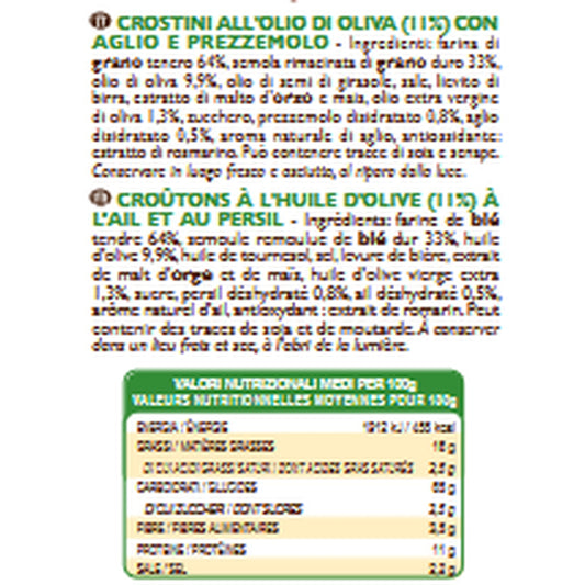 Garlic &amp; Parsley Crostini Aperitif Biscuits FLORELLI