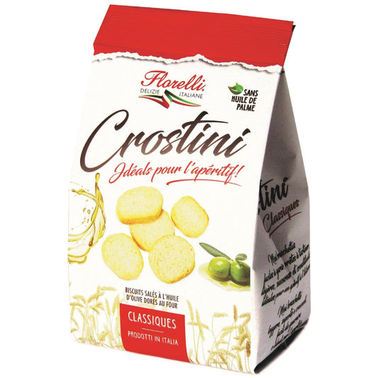 FLORELLI Olive Oil Crostini Snack Biscuits