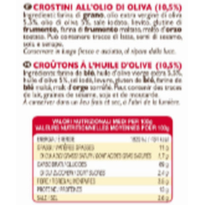 [ANTI-GASPILLAGE] Biscuits Apéritifs Crostini à l'Huile d'Olive FLORELLI - Date de durabilité minimale : 30/09/2025