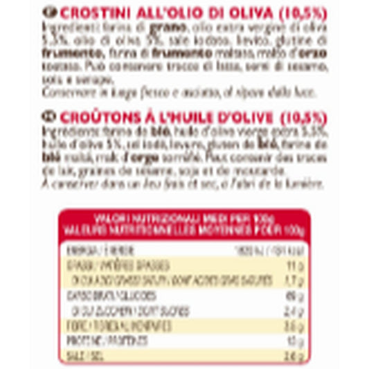 FLORELLI Olive Oil Crostini Snack Biscuits