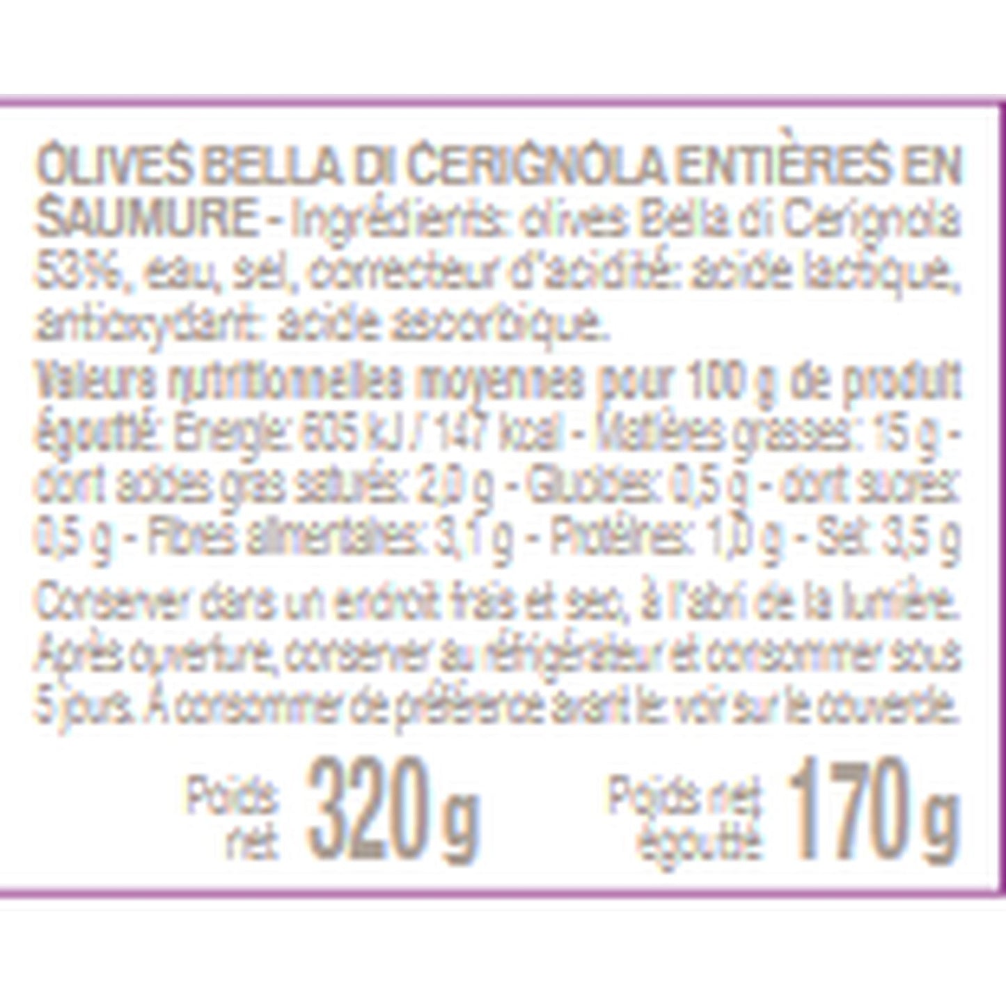 FLORELLI Italian Whole Green Olives