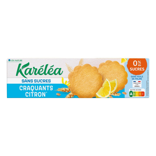 Biscuits Citron Sans Sucres KARELEA le paquet de 16 - 132 g