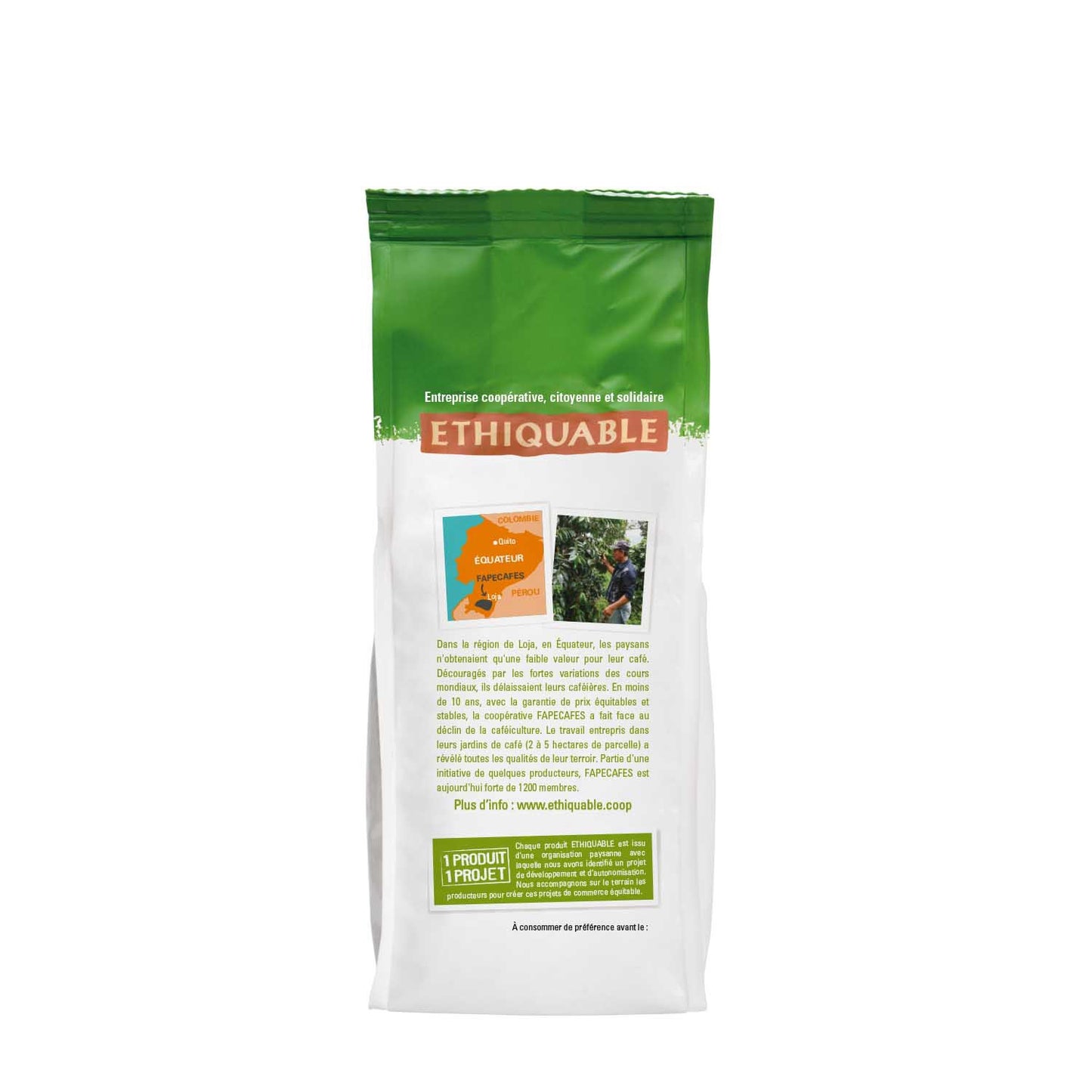 Pure Arabica Ground Coffee Ecuador Organic ETHIQUABLE