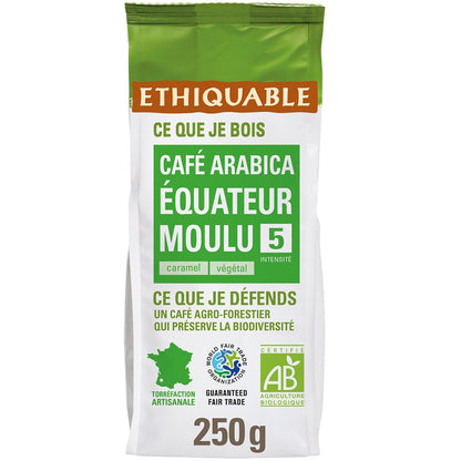 Pure Arabica Ground Coffee Ecuador Organic ETHIQUABLE