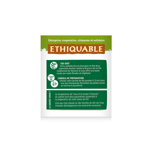 ETHIQUABLE Organic Vietnam Mint Green Tea