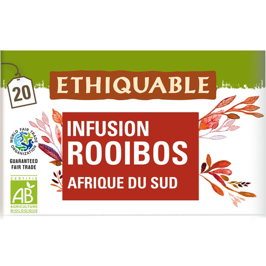 Infusion Afrique du Sud Bio ETHIQUABLE la boite de 20 sachets