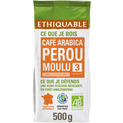 Pure Ground Coffee Arabica Peru Organic ETHIQUABLE
