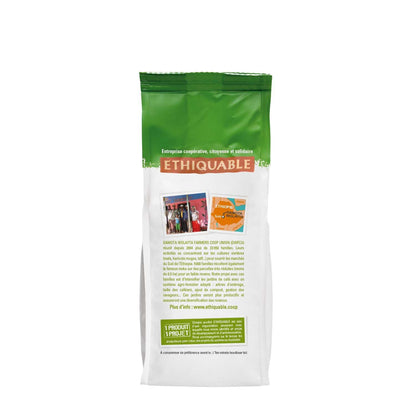 Café Moulu Décaféiné Sans Solvant Ethiopie Bio ETHIQUABLE
