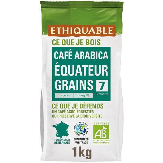 Café en Grains Pur Arabica Equateur Bio ETHIQUABLE