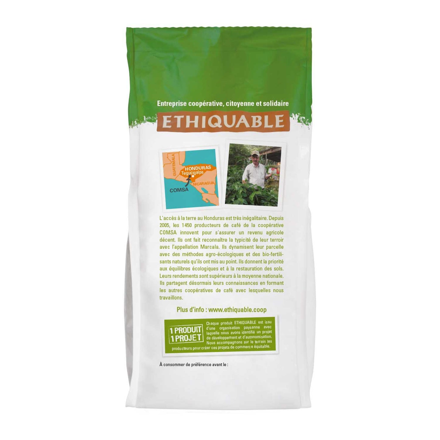 Pure Arabica Coffee Beans from Honduras, Organic, ETHIQUABLE