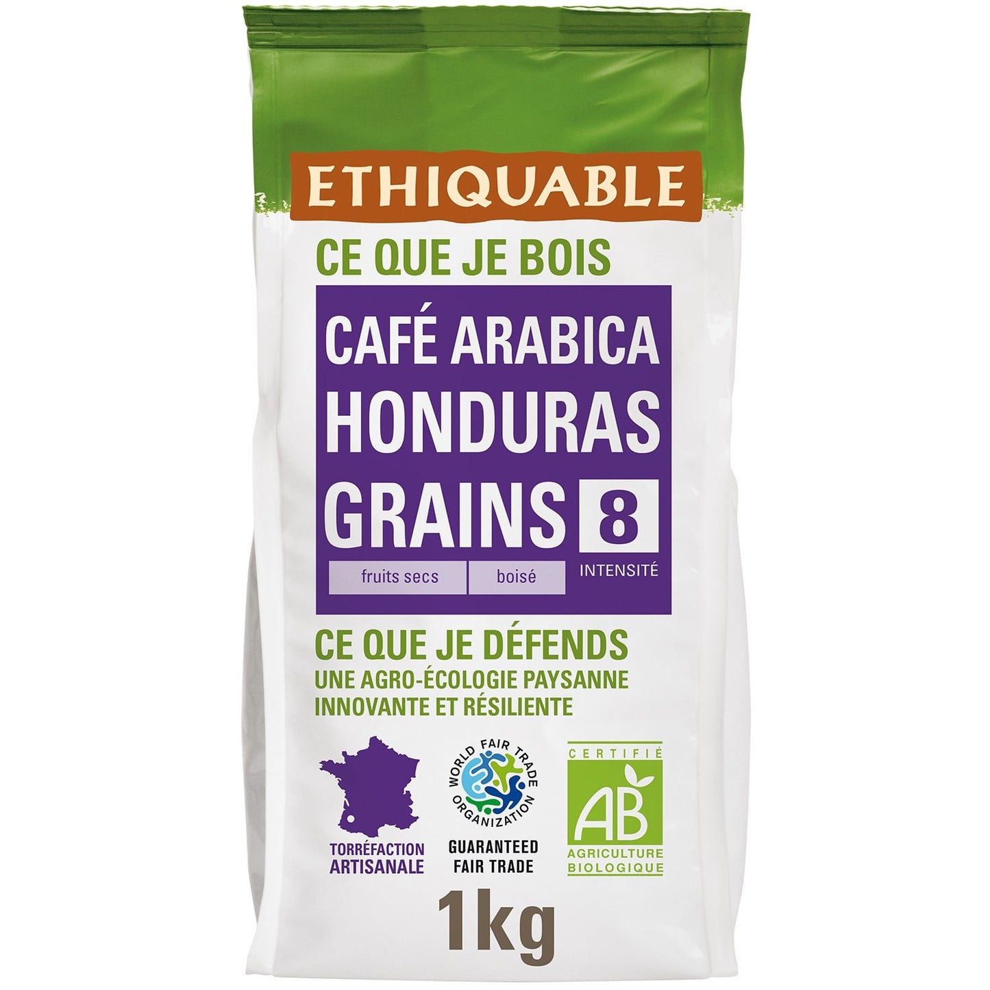 Pure Arabica Coffee Beans from Honduras, Organic, ETHIQUABLE
