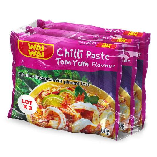 WAI WAI Hot Chili Flavor Instant Noodles