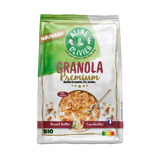 Granola Chunks Beurre de Cacahuète ALINE ET OLIVIER le paquet de 310g