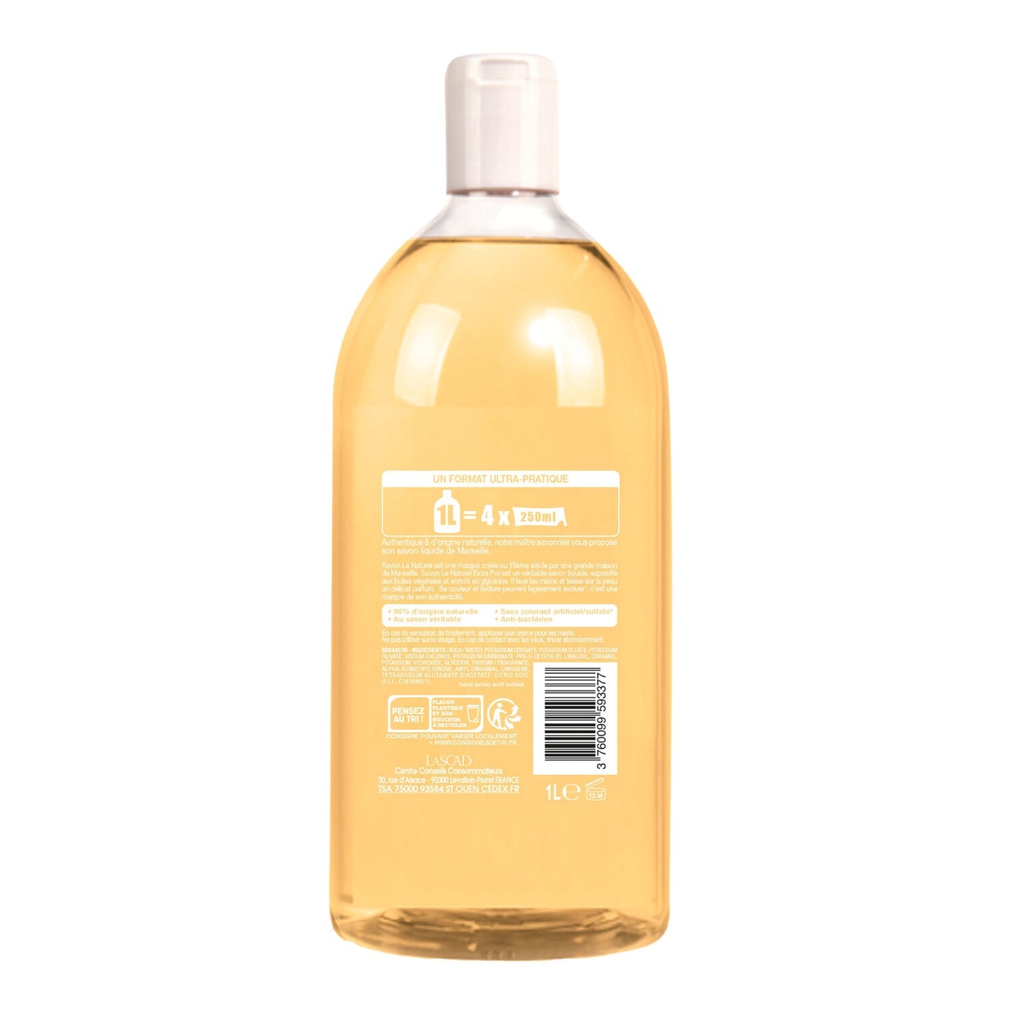 Extra Pure Liquid Marseille Soap SAVON LE NATUREL