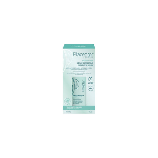 Sérum Correcteur Anti-Imperfections Affine le Grain de Peau PLACENTOR le flacon de 30mL
