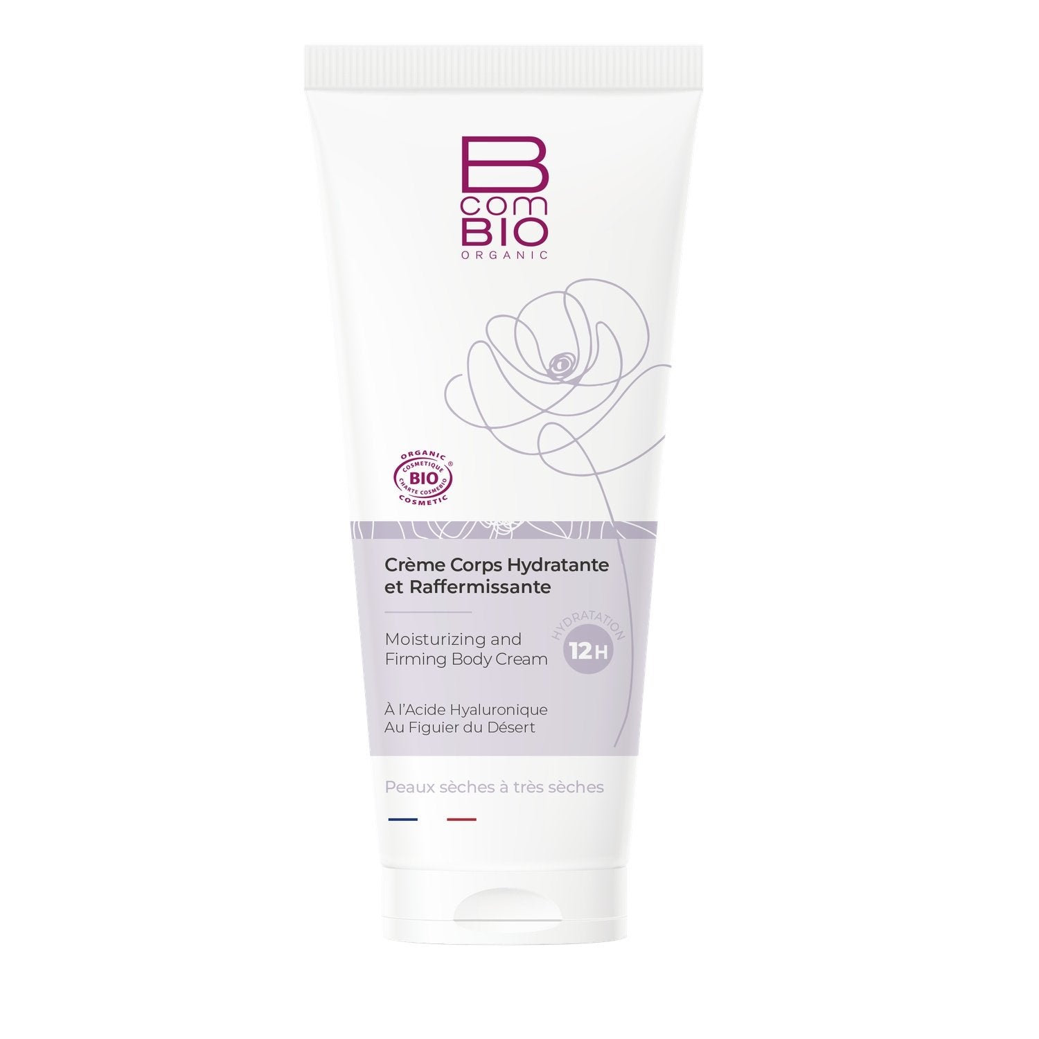 Crème Hydratante Corps Peau Sèche Bio BCOMBIO le tube de 200mL