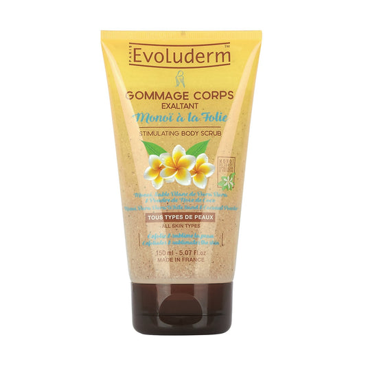 Gommage Corps Exfoliant Parfum Exotique Monoï à la Folie EVOLUDERM le flacon de 150mL