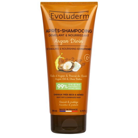 Après-Shampooing Argan Divin EVOLUDERM le flacon de 200ml