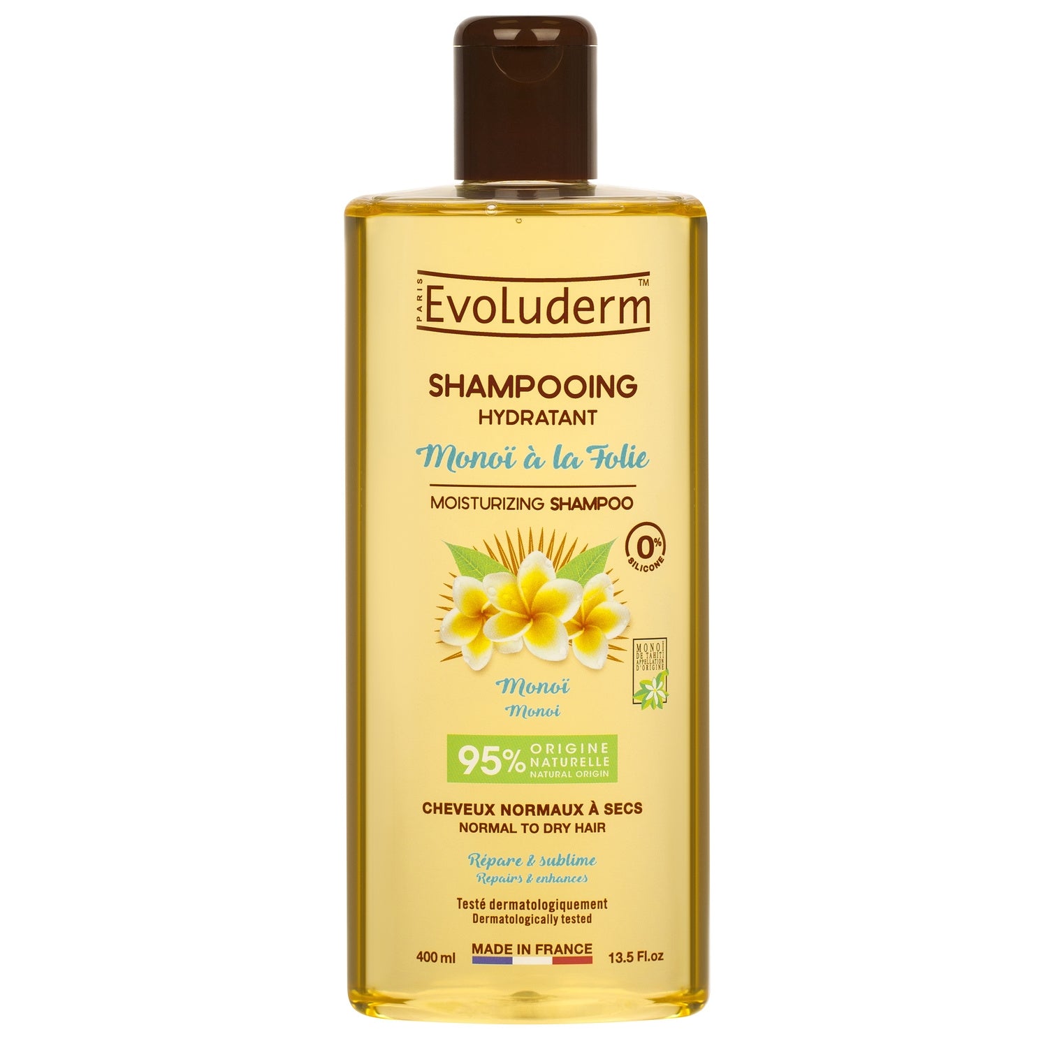 Shampooing Hydratant Monoï à la Folie EVOLUDERM 