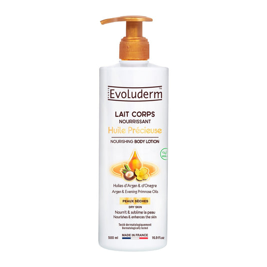 Lait Corps Huile Précieuse EVOLUDERM le flacon de 500ml