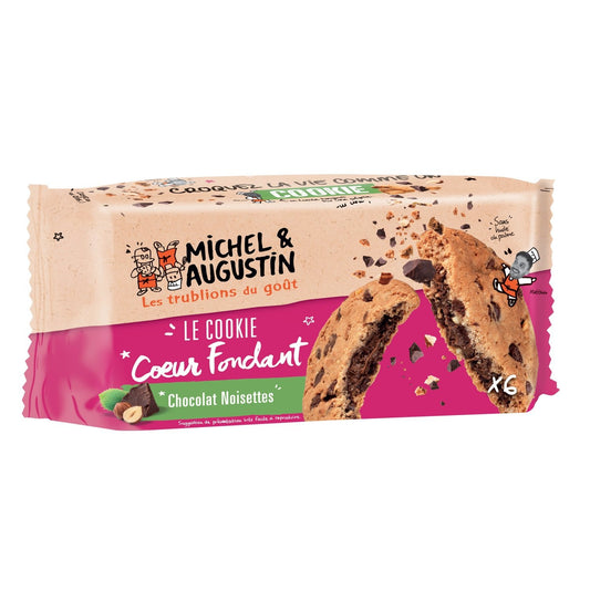 Cookies Chocolat Noisettes MICHEL ET AUGUSTIN le paquet de 6 - 180 g